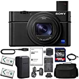 Sony Cyber-Shot DSC-RX100 VII Digital Camera (DSC-RX100M7) + AOM 128GB Bundle Package Kit - International Version (1 Year AOM Wty)