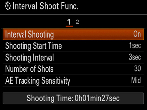 interval shooting