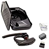 Plantronics Voyager 5200-UC Bluetooth Headset Bundle with Wall Charger, USB Dongle and Charging Case 206110-01-B, for Avaya J179, Smartphones, PC, MAC, Tablet, Softphones, Zoom, Webex