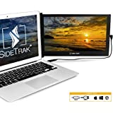 SideTrak Portable Monitor for Laptop 12.5 FHD 1080P IPS Attachable Laptop Screen | Efficient USB Power | Compatible with Mac, PC, Linux, Chromebook 13-17 Laptops (Patent Pending) | Improved Version