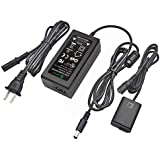 Gonine AC-PW20 AC Power Supply Adapter and DC Coupler Charger Set, Replace NP-FW50 Battery for Sony Alpha A6500, A6400, A6300, A7, A7II, A7RII, A7SII, A7S, A7S2, A7R, A7R2, A55, A5100, RX10 Cameras.