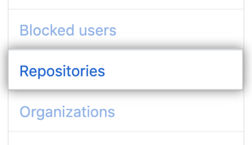 Repositories tab