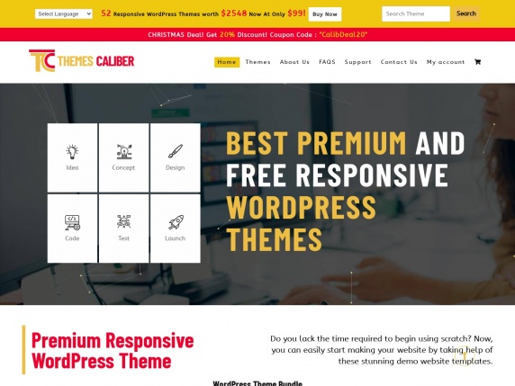 ThemesCaliber homepage