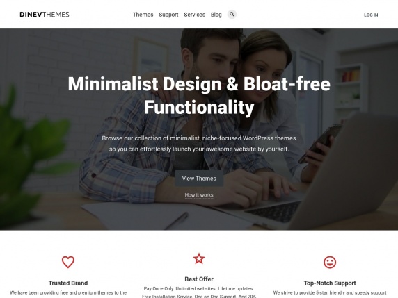 DinevThemes homepage