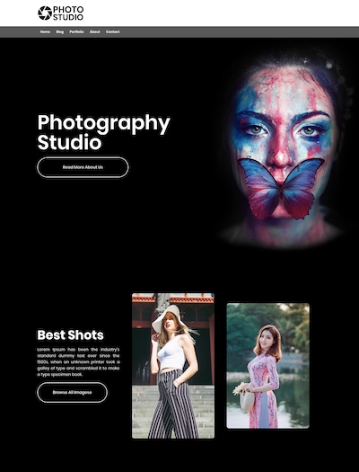 Photography studio- WordPress theme responsive