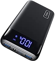 INIU Portable Charger, 20W PD3.0 QC4.0 Fast Charging LED Display 20000mAh Power Bank, Tri-Outputs Battery Pack Compatible...