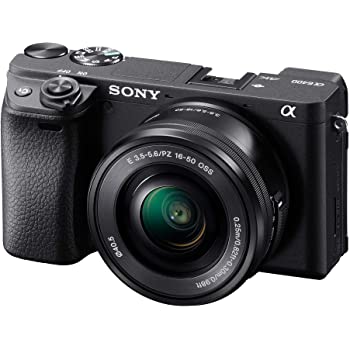 Sony Alpha a6400 Mirrorless Camera: Compact APS-C Interchangeable Lens Digital Camera with Real-Time Eye Auto Focus, 4K Video, Flip Screen & 16-50mm Lens - E Mount Compatible Cameras - ILCE-6400L/B