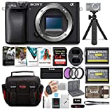 Sony a6400 Mirrorless Digital Camera (Body Only) Bundle with High Speed 64 GB SDXC Card, Filter Kit, Three Batteries, USB Charger, Corel Photo Suite, Messenger Bag, Flexible Tripod, & SD Card Wallet