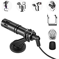 Neewer CM14 Microphone for Phone, Mini On-Camera Video Microphone with Shock Mount, Windscreen, Audio Cables Compatible…