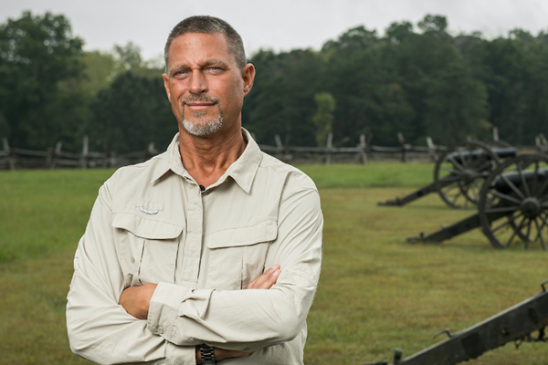 Portrait of Joseph Gray out in a field