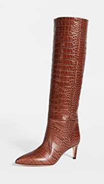 Paris Texas - 60mm Moc Croco Tall Boot Stiletto Heels