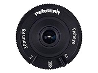 Pergear's 10mm F8 pancake fisheye APS-C lens costs $79, isn't much larger than a body cap