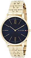 Tommy Hilfiger Herren Analog Quarz Uhr mit Paqué or Armband 1791513