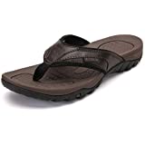 KUBUA Men's Beach Flip-Flops Outdoor Athletic Thong Sandals