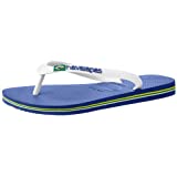 Havaianas Men's Brazil Logo Flip Flop Sandal, Marine Blue, 7-8