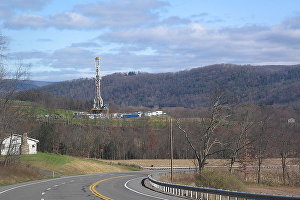 Буровая на месторождении сланцевого газа в Пенсильвании (США)