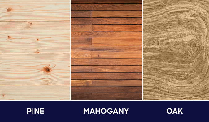 pine vs mahogany vs oak wood flooring comparison