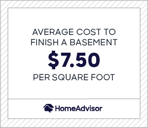 the average cost to finish a basement is $7.50 per square foot.
