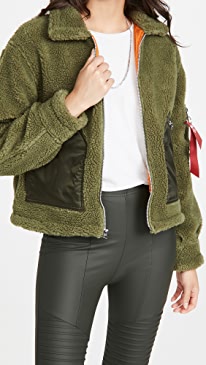 Alpha Industries - Cropped Sherpa Utility Jacket