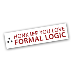 Formal Logic Bumper Sticker