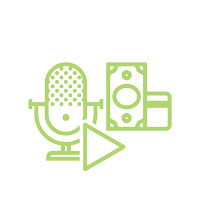 Podcast monetization icon