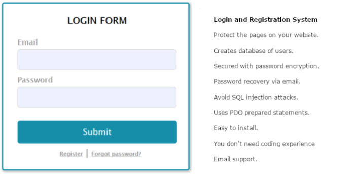 Login and Registration System - Cover Image