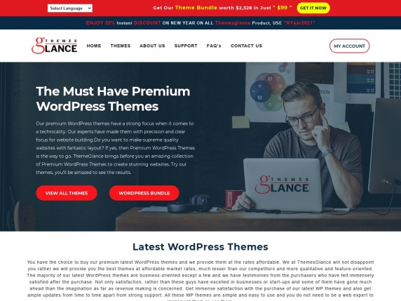 Web de Themes Glance