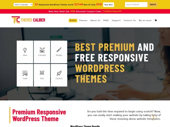 ThemesCaliber homepage