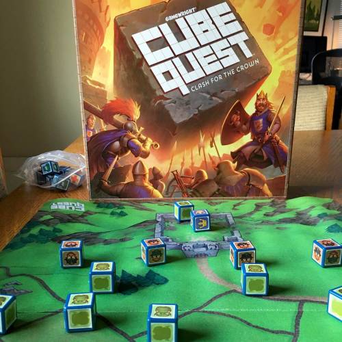 Cube Quest – Storm the castle and dethrone the king in this fun and physical tabletop wargame
Cube Quest
by Gamewright
Ages 8 and up, 2 players, 45 minutes
$19 Buy a copy on Amazon
Cube Quest is a simple-on-the-surface flick game (think: paper...