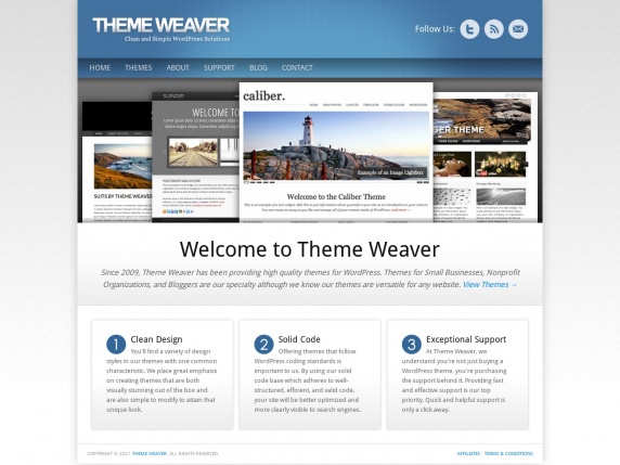 Theme Weaver homepage