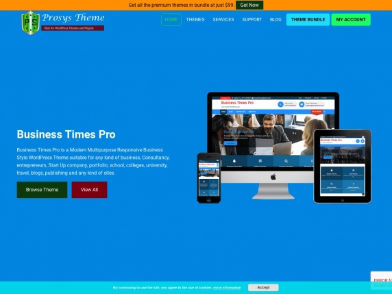 Prosys Theme homepage