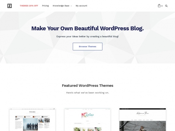 ZThemes homepage
