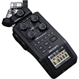 Zoom H6 All Black (2020 Version) 6-Track Portable Recorder, Stereo Microphones, 4 XLR/TRS Inputs, SD Card, USB Audio Interfac