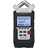 Zoom H4n Pro 4-Track Portable Recorder, Stereo Microphones, 2 XLR/ ¼“ Combo Inputs, Guitar Inputs, Battery Powered, for Stere