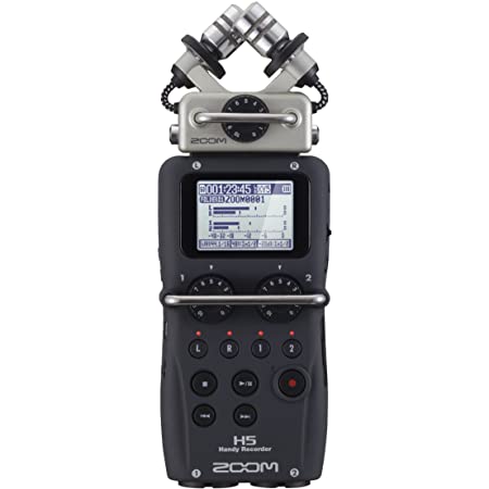 Zoom H5 4-Track Portable Recorder for Audio for Video, Music, and Podcasting, Stereo Microphones, 2 XLR/TRS Inputs, USB Audio Interface, Battery Powered