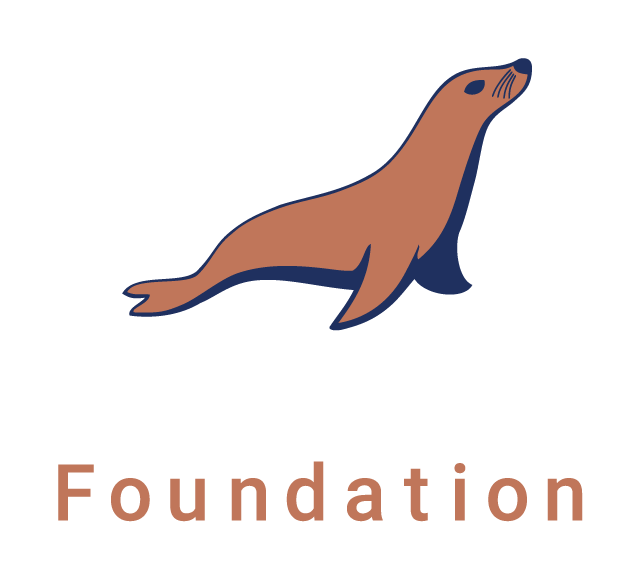 MariaDB Foundation Logo. Vertical orientation. For use over dark backgrounds.