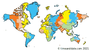 Time zone map