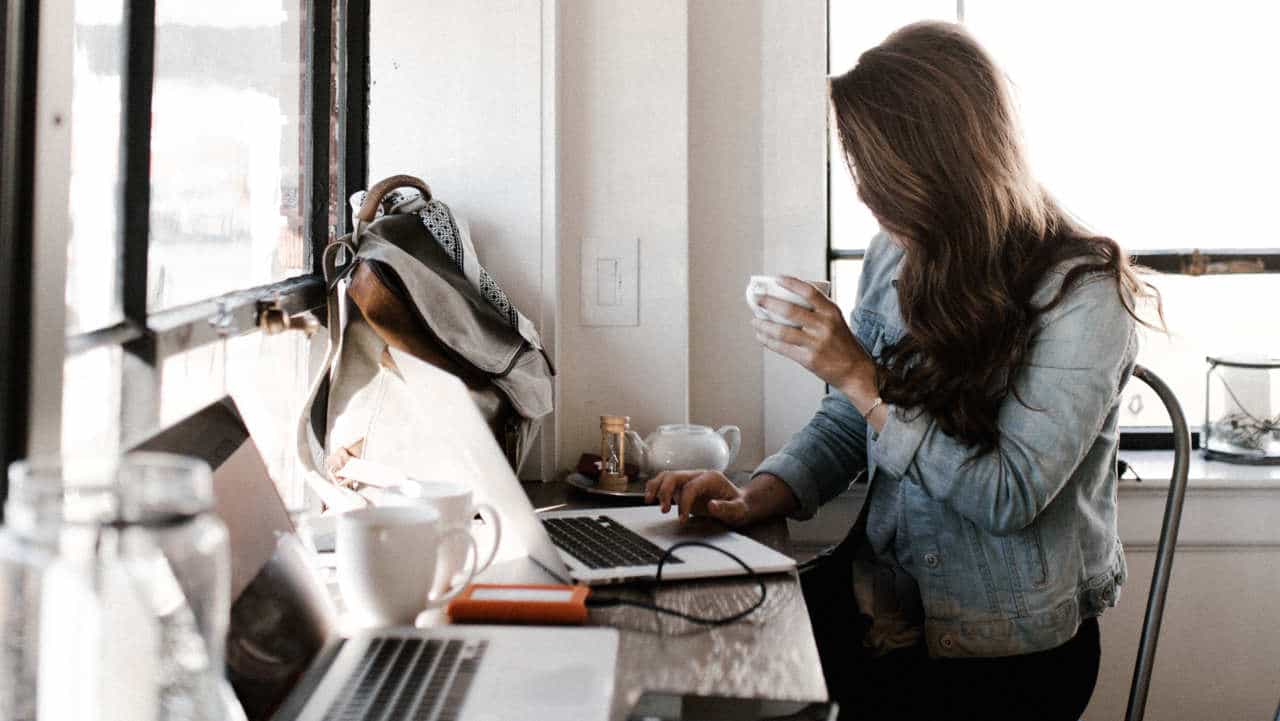 woman at computer