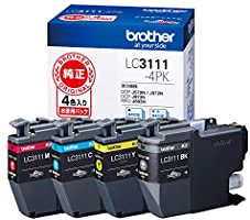 【brother純正】インクカートリッジ4色パック LC3111-4PK 対応型番:DCP-J987N、DCP-J982N、DCP-J587N、DCP-J582N、MFC-J738DN 他