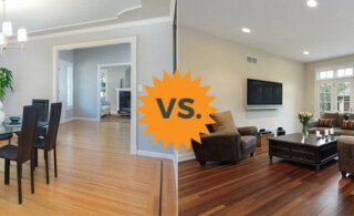 comparing laminate and hardwood flooring