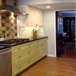 kitchen cabinets with color