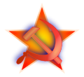 Hammer and sickle on a red star.svg