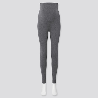 Women Maternity Leggings, Dark Gray, Medium