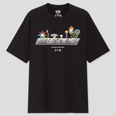 Billie Eilish By Takashi Murakami Ut (Short-Sleeve Graphic T-Shirt), Black, Medium