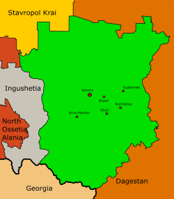 Map of Chechnya.svg