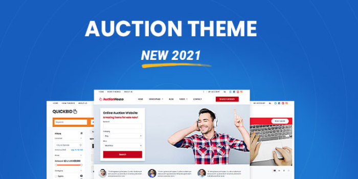 Auction Theme: Start your own auction website today.  (New 2021)  - Download Now! - Cover Image