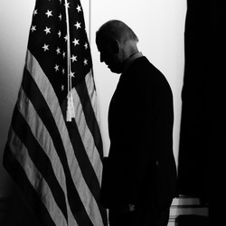 Joe Biden in silhouette