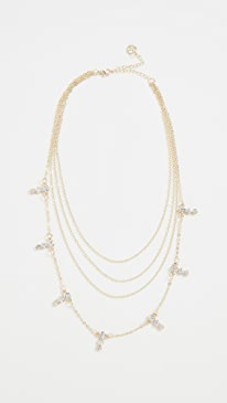 Jules Smith - Four Layer Crystal Necklace