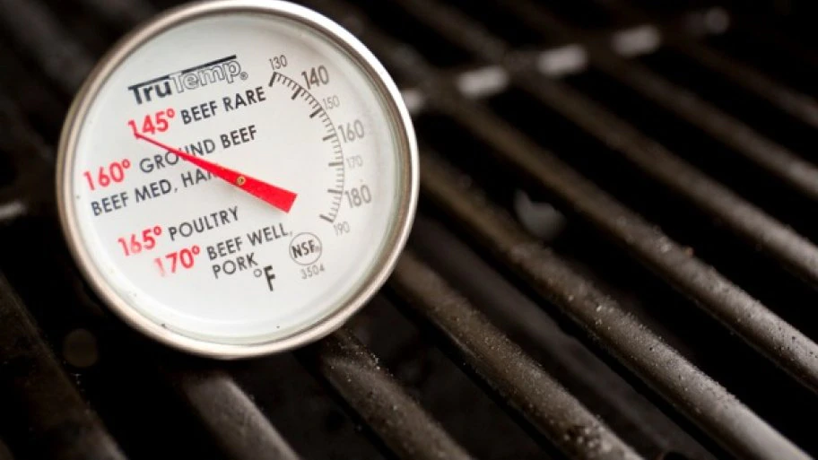 Use a food thermometer to check the temperature of refrigerated and frozen food after a power outage. (Photo by Eldon Lindsay)