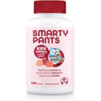 SmartyPants Daily Gummy Multivitamin Kids (30 Day Supply), Cherry Berry, Cherry, 120 Count (Pack of 1)